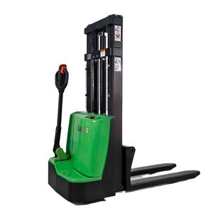 LIEBO Easy Control <span class=keywords><strong>Stacker</strong></span> Nuevo diseño 1000kg 2200lbs 3 M Carretilla elevadora eléctrica apiladora de mano para uso doméstico - Product Image 3
