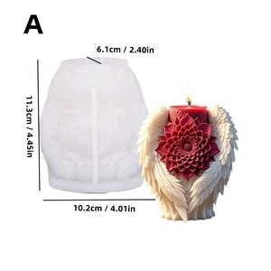 Angel Wings <b>Candle</b> <b>Mold</b> Silicone DIY Plaster <b>Mold</b> For Valentine'S Day Decorations - Product Image 4