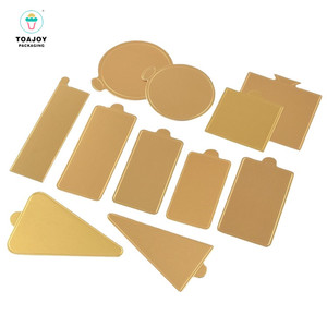 Tấm Đế Bánh Mousse Tráng Miệng Thẻ Nhỏ 1Mm 3 Inch Tấm Đế Bánh Giấy Tròn Cho Bữa Tiệc Tùy Chỉnh Màu Vàng Bạc Màu Đen - Product Image 2