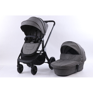 Cochecito <span class=keywords><strong>de</strong></span> bebé portátil 4 en 1 con reposapiés ajustable y ruedas <span class=keywords><strong>de</strong></span> PU, <span class=keywords><strong>cuna</strong></span> para dormir, cesta <span class=keywords><strong>de</strong></span> transporte, para venta al por mayor - Product Image 3