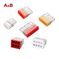 Connecteur rapide femelle pour câble plat 2,5 mm, à raccordement rapide par compression, 1P, contacts en cuivre, 32A, IP40, boîtier PA, 400V