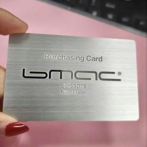 Tùy Chỉnh Kim Loại Thép Không Gỉ Kinh Doanh Thẻ Kinh Doanh Với Không Có Chip Thành Viên Vip Chải Dập Nổi Dải Từ Mã QR - Product Image 3