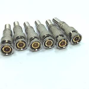 Suministro de fábrica <span class=keywords><strong>BNC</strong></span> enchufe macho tipo Aleación de zinc y PIN es conector coaxial RF de soldadura de cobre - Product Image 1