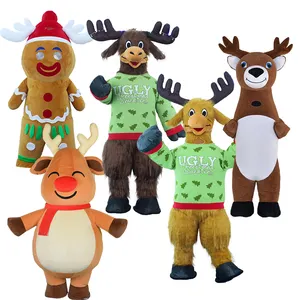 Saygo Hot Christmas CE 2M/2.6M/3M Mascotte Père Noël Renne Costume Gonflable Pour Adulte