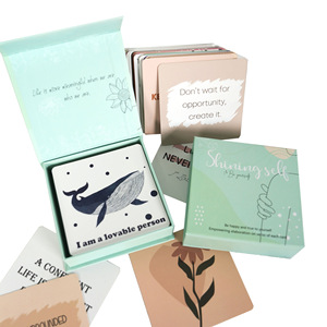 Carte di affermazione con potere personalizzato 50 pezzi forte Aura amore <span class=keywords><strong>te</strong></span> <span class=keywords><strong>stesso</strong></span> carte da gioco affermazione - Product Image 5