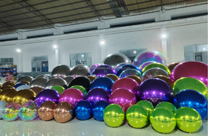 Prix de gros Événements Fête Scène Décoration Publicité Réutilisable PVC Réfléchissant Grand Boules miroir gonflables - Product Image 2