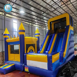Jeu de château gonflable en PVC Offre Spéciale Lino pour enfants maison fête saut rebondissant et toboggan Combo extérieur - Product Image 6