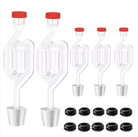 Bouchon de Fermentation Jetable en Forme de S pour Brassage Artisanal et Vinification – Outil de Bar en Plastique pour Vin