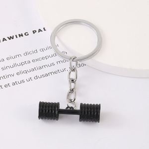 New Fashion Dumbbell Keychain Creative Couple Pendant Women Jewelry <b>Backpack</b> Pendant Keyring Popular Fitness Gift - Product Image 6