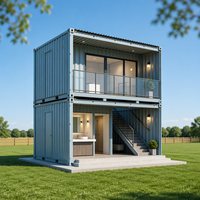Maisons conteneurs RMY, design moderne minimaliste, bonne isolation thermique, résistantes à la chaleur, pour bureaux, bâtiments scolaires, magasins, bars