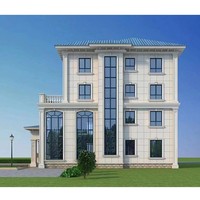 Casa prefabricada de acero ligero de 200 metros cuadrados personalizada de lujo Edificio de estructura de acero de lujo