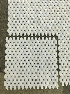 Mosaico de Conchas de Abulón de Agua Dulce Pulido, Azulejos Decorativos Poligonales para Baño, Hotel y Hogar - Product Image 4