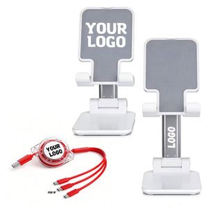Wholesale Promotional Business Gift Adjustable Mobile <b>Stand</b> Low Qty Custom Logo Portable <b>Desktop</b> Foldable Phone Holder - Product Image 1
