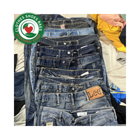 Celana panjang pria Korea Thrift pakaian bekas pakaian tangan kedua Bales bermerek digunakan Jin ditumpuk pakaian Jeans Bale