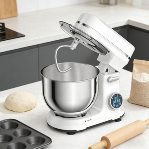 Robot de Cocina Multifuncional de 5L, Batidora Eléctrica de Acero Inoxidable, Licuadora Pequeña, Amasadora, Batidora de Huevos - Product Image 5