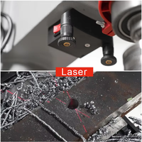 Perceuse industrielle verticale de table 1500W avec positionnement laser, moteur et boîte de vitesses pour le bois
