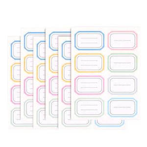 Custom Name Tag <strong>Writable</strong> Waterproof Identification School Office Name <strong>Sticker</strong> Duble-Layer Waterproof Cartoon Name Label for Kids - Product Image 1