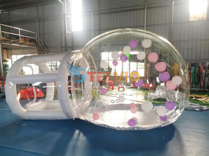 Ballons en PVC commerciaux fête d'enfants maison drôle dôme gonflable tente à bulles maison de ballons gonflables transparents - Product Image 4