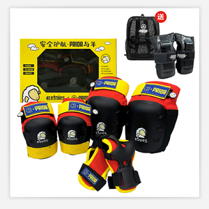 Ensemble de protection sportive Prior : Casque de skateboard, protections professionnelles durables et antidérapantes pour genoux, coudes et poignets (tailles L/XL) - Product Image 3