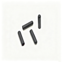 Aglets en plastique noir mat longs en forme de balle pour cordons de sweat-shirts, sacs à dos et accessoires vestimentaires