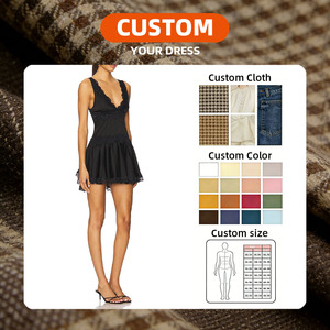 Vestido Mini Negro con Encaje para Mujer 2026, Estilo Coquette Oscuro, Gótico, Grunge, para Fiesta, Directo de Fábrica OEM/ODM - Product Image 3