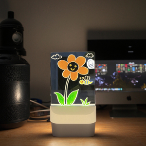 Ngày Valentine Bộ Quà Tặng Mới lạ hiện đại rõ ràng Acrylic <span class=keywords><strong>LED</strong></span> ánh sáng ban đêm <span class=keywords><strong>mini</strong></span> 3D hình ảnh của công ty phụ nữ thiết lập bảng tin viết - Product Image 1