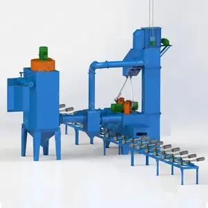 Convenient maintenance steel pipe shot blasting machine, shot blasting machine for casting descaling