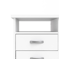 Bureau rectangulaire en bois blanc de fabricant de la Chine 5 tiroirs avec le tiroir verrouillable