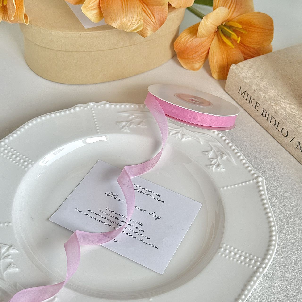 Fil de gelée rose foncé de 1 cm, 20 mètres