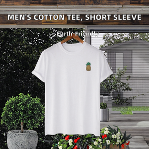 เสื้อยืดแขนสั้นผู้ชาย A4763 ผ้าเจอร์ซีย์คอตตอนหวี 220 กรัม ซับเหงื่อ ยับยาก พิมพ์ลายได้ ทรงปกติ - Product Image 2