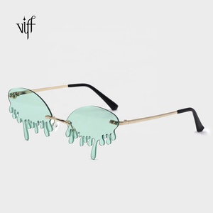 VIFF Red Tears <span class=keywords><strong>Drip</strong></span> Sunglasses Shades Sun Slasses HM20119 Fashion Women Sunshade Party Glasses Spot Wholesale - Product Image 3