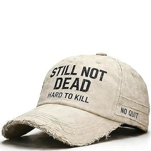 Cappellino da Baseball Ricamato Cross Border STILL NOT DEAD - Stile Vintage Burr a 6 Pannelli Regolabile per Tutte le Stagioni - Product Image 3