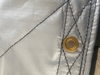 Bâche de protection pour foin super résistante en HDPE+LDPE tissée, anti-moisissure, traitée anti-UV, durable, avec coins renforcés et œillets en laiton