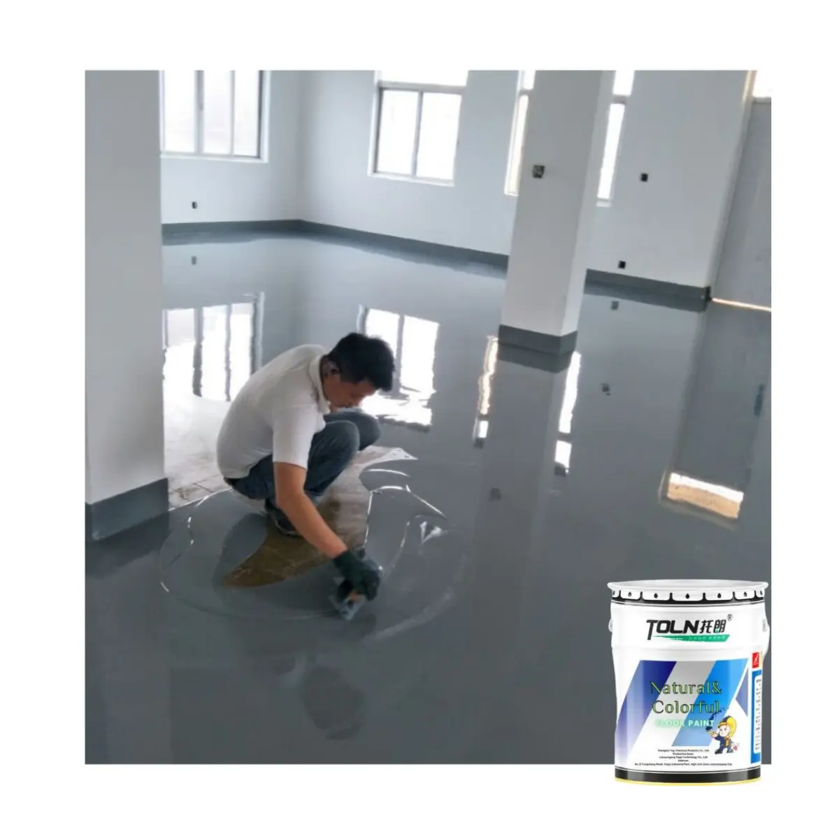Modified epoxy sealing primer Industrial coatings Anticorrosive epoxy resin flooring paint