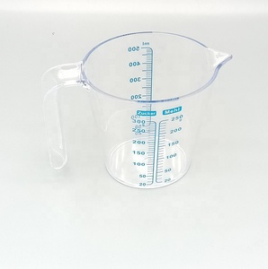 Plastic PS Material Durable Eco-Friendly Transparent 500ml Capacity Customized Color Home Kitchen <strong>Liquid</strong> <strong>Measuring</strong> Cups <strong>Tools</strong> - Product Image 4