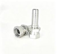 Raccord hydraulique 24211 & 24211D, connecteur de tuyau à sertir femelle JIC 37 degrés pour tuyau hydraulique en caoutchouc