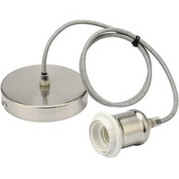 E27 Rétro Edison Lampe Suspendue Base PVC Rétro Café Bar Cordon Suspendu Support de Lampe avec Style de Vis Élégant pour Décorations
