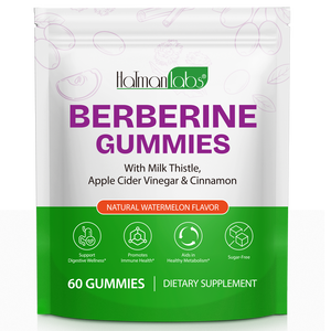 Hatmanlabs, Etiqueta Privada, suplemento de berberina vegana, gomitas de canela de berberina para pérdida de peso orgánica de primera calidad con cardo mariano - Product Image 6