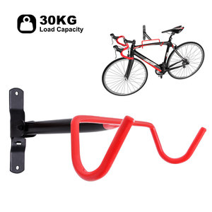Supporto <span class=keywords><strong>da</strong></span> Parete per Biciclette, <span class=keywords><strong>Portabici</strong></span> <span class=keywords><strong>Doppio</strong></span> Pieghevole, Capacità di Carico 30kg - Product Image 1