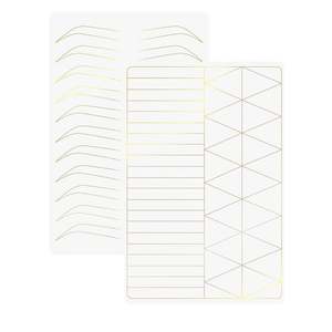 แผ่นฝึกหัดสักคิ้วถาวร สีผิวชมพู สำหรับฝึกสักปาก คิ้ว ลายเส้นไมโครเบลดดิ้ง พิมพ์สองด้าน ชุดอุปกรณ์ PMU - Product Image 4