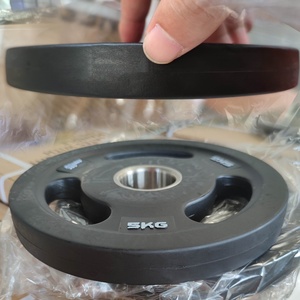 Dischi Pesi in Gomma Nera VIGFIT Personalizzabili con Logo, in KG e LB, per Allenamento Fitness - Product Image 3