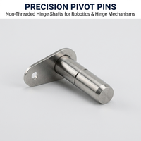Pin Pivot Baja Tahan Karat Presisi OEM, Poros Engsel Kustom untuk Sambungan Robotika & Otomasi