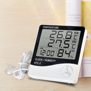 Termómetro Digital LCD de alta calidad, medidor de temperatura y humedad para interiores y exteriores, higrómetro, estación meteorológica, herramientas de reloj - Product Image 3