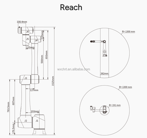 โรงงาน CHRT ขายส่งแขนหุ่นยนต์ความแม่นยำสูงอเนกประสงค์ ระบบอัตโนมัติ หุ่นยนต์ร่วมปฏิบัติงาน <span class=keywords><strong>Dobot</strong></span> CR10 - Product Image 6