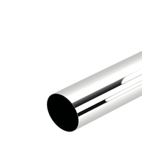 Tuyau d'échappement de voiture en acier inoxydable, finition polie brillante, connecteur évasé réglable de 1,5 mm, ajustement universel