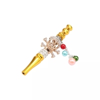 Beaucoup de couleurs incrusté verre diamant shisha accessoires doré narguilé pointe embout narguilé bouche embouts