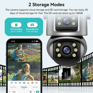 Rscamtom 4K كاميرا HD خارجية 5x تكبير كشف الحركة يدعم كاميرا Icsee P2P wifi - Product Image 5