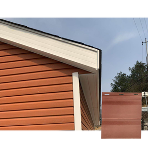 Panneaux muraux extérieurs en vinyle <span class=keywords><strong>PVC</strong></span> bon marché, revêtement décoratif pour maison, imperméable et résistant à l'humidité, pour mur vertical traditionnel - Product Image 2