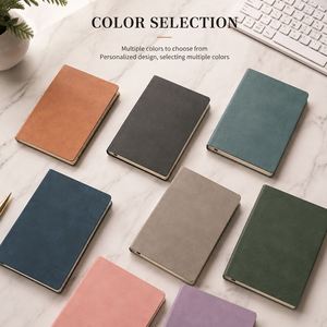 Cuadernos A5 Ecológicos de Cuero PU con Logotipo Impreso, Regalo Promocional Empresarial, Cuaderno Personalizado con Páginas Rayadas - Product Image 2