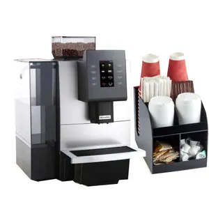 Machine à café expresso tout-en-un avec cuiseur à vapeur et moulin à grains pour les petites entreprises